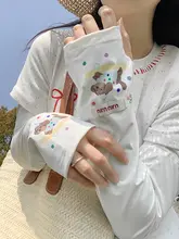 アームカバー レディース 接触冷感 ひんやり ゆったり UVカット 紫外線対策 かわいい イラスト柄 運転 ドライブ 夏用