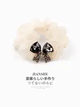 水晶付きベアモチーフチュールヘアゴム【上品・デザイン性】