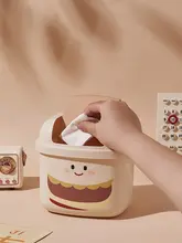 ミニデスクゴミ箱【ハンバーガーデザイン・コンパクト・リビング・洗面用】