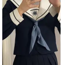 水兵スタイルの三角巾ネクタイ【無地・学生用・ユニセックス】