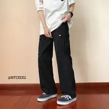 ブラウンシティボーイ風ヴィンテージカーゴパンツ【ルーズフィット・ワイドレッグ・古着スタイル】（セットアップ対応）