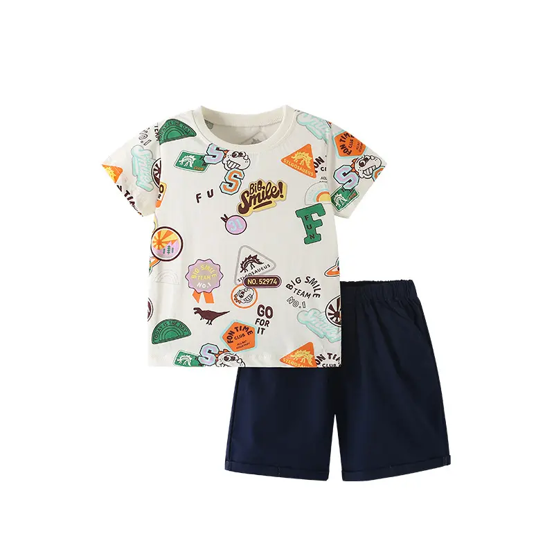 男の子用夏用挿絵付き半袖Tシャツ：3歳児向けカジュアルファッションの選定基準