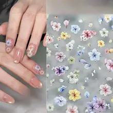 春の花柄立体ネイルシール【カラフル・デコレーション用】