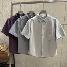 軽量で通気性抜群！男士夏用速乾防晒カジュアルシャツ【ワイドフィット・短袖】