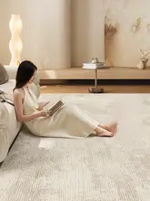 円形ラグ【フレンチスタイル・クリームカラー・防音効果・お手入れ不要】