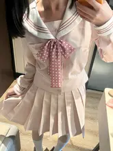 キャンパススタイルの長袖セーラー服【ウエストフィット・オリジナルデザイン・女性用】（セットアップ対応）