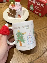 マグカップ 雪だるま 陶器 大容量 かわいい クリスマス ギフト