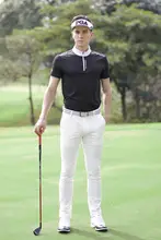 pgm 春用 メンズゴルフパンツ【ストレッチウエスト・スリムフィット】