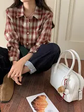 フィットのヴィンテージチェックシャツ【カジュアルスタイル・重ね着対応】