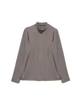 穴あけ不要 おしゃれなレトロデザインの長袖ニットTシャツ【柔らかい通気性・フィット】