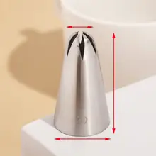304ステンレス製 6つ歯 2D中型星型絞り口金【ケーキ・クッキー用・ベイキングツール】