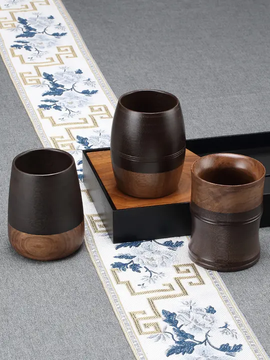 胡桃材製 茶具収納筒【家庭用・茶道用・文房具にも最適】