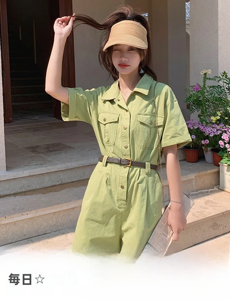 果物のグリーン作業着風オーバーオール：ガーデニング服装の実用性と耐候性を検証