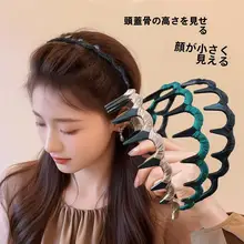 高いデザインの美しいヘアバンド【ふんわり感・波状・高級感】