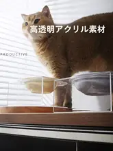猫用陶器フードボウル【高脚・柔らかい素材・水分補給用】