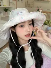 薄手の花柄フィッシャーハット【女子用・登山・日除け】