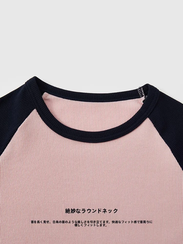 モーダルコットンラグラン袖ショートTシャツ：夏の軽量フィット感を実現するインナーの選び方