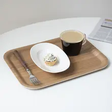 木製トレイ 長方形 シンプル カフェ仕様 プレート 茶托し 「KOYO」