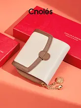 ミニ財布 小銭入れ クラッチ バッグ レディース 牛革 コンパクト 秋冬「Cnoles」