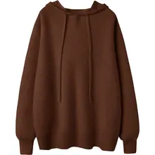 特別な日本製メラードニットフード付きカシミアセーター【厚手・女性用】