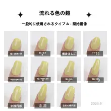 流れる色合いのスワロフスキー星空デザイン紫色グラデーションのネイル【手作業の美しさ・明るさアップ】