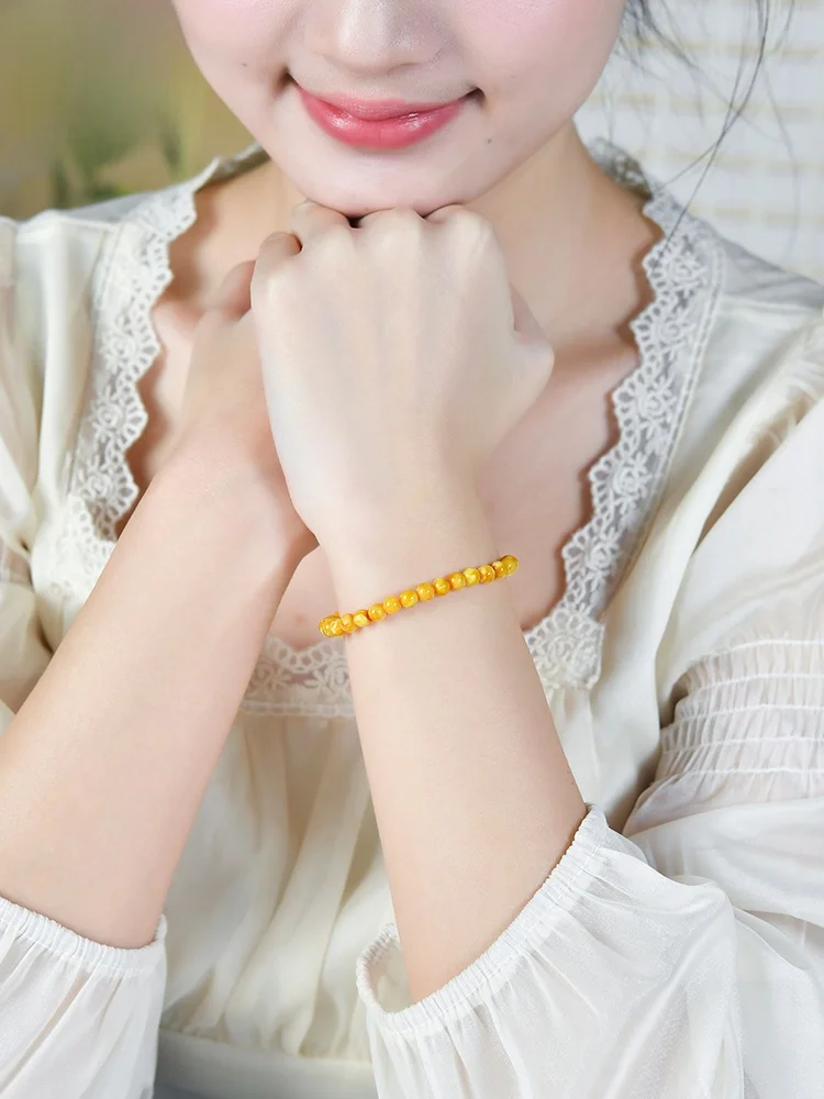 バルトアマーブレスレットと琥珀の違いは？天然の鶏油黄花ワックスブレスレットで解決する、女性の心に寄り添うアイテムとは
