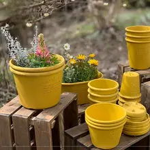 インポートプラスチック製花盆【和風・耐衝撃・バルコニー用・大サイズ】