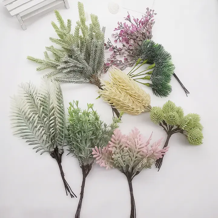 多様なフラワーヘッドアクセサリー【造花・草帽・フラワーウォール・多肉植物・松の枝】（セットアップ対応）