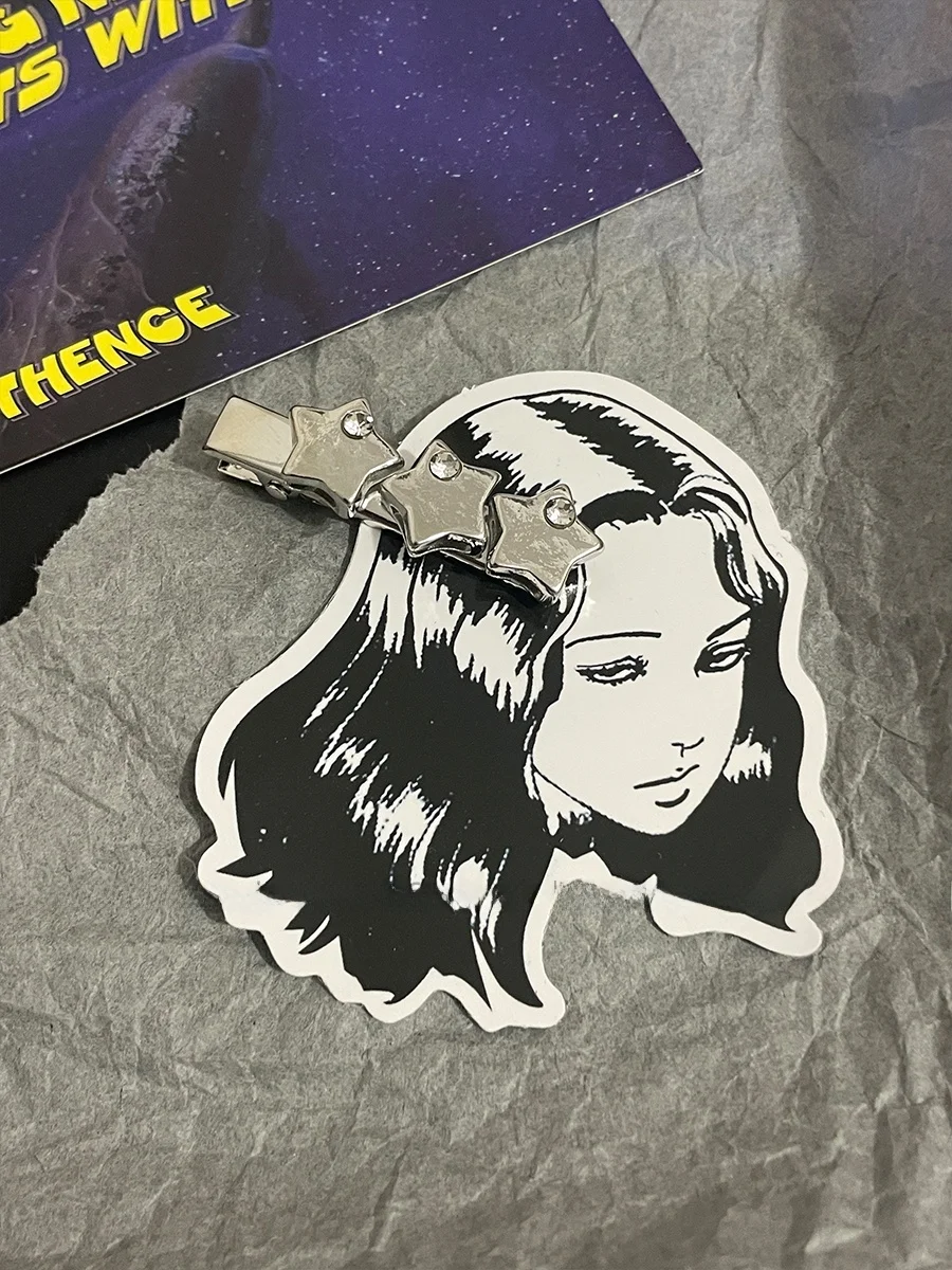 メタル ヘアクリップの実用性とデザイン性を徹底解説：星型ビジュー付き合金ヘアクリップ