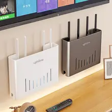壁掛け無線ルーター収納ボックス【穴あけ不要・リビング用・Wi-Fi機器置きラック】