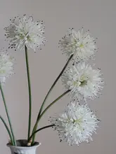 白色ダンデライオン風アートフラワー【リアルな造花・リビング用装飾】