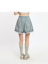 レトロなピクニックスタイルの五分丈ショートパンツ【夏用・高身長効果・脚長デザイン】（セットアップ対応）