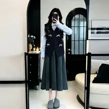 美しいデザインのレディース2点コーディネート【おしゃれ・体型カバー・半袖トップスとスカート・スリムシルエット】（セットアップ対応）