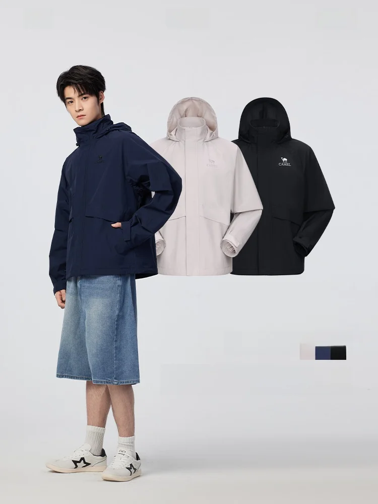 Camel 男性用薄手ジャケット：防水防風設計が日常通勤に適する理由