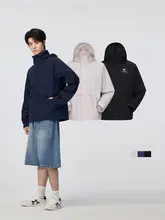 Camel 男性用薄手ジャケット【防水・防風・通気性・フード付き・アウトドア用・黒】