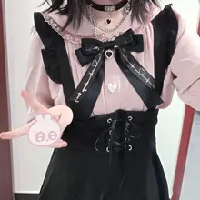 手作り大きなリボンブローチ【可愛いアルファベットプリント・ファッションアクセサリー】