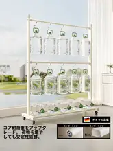 室内用多機能 ハンガーラック【移動式・二段設計・厚手】
