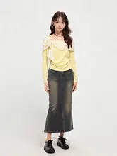 ニットトップス レディース オフショルダー きれいめ 上品 春物 「XinmonLee」