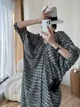 個性的なデザイン！Vネックバックオープンランタンスリーブロングドレス【した雰囲気・フラワープリント】