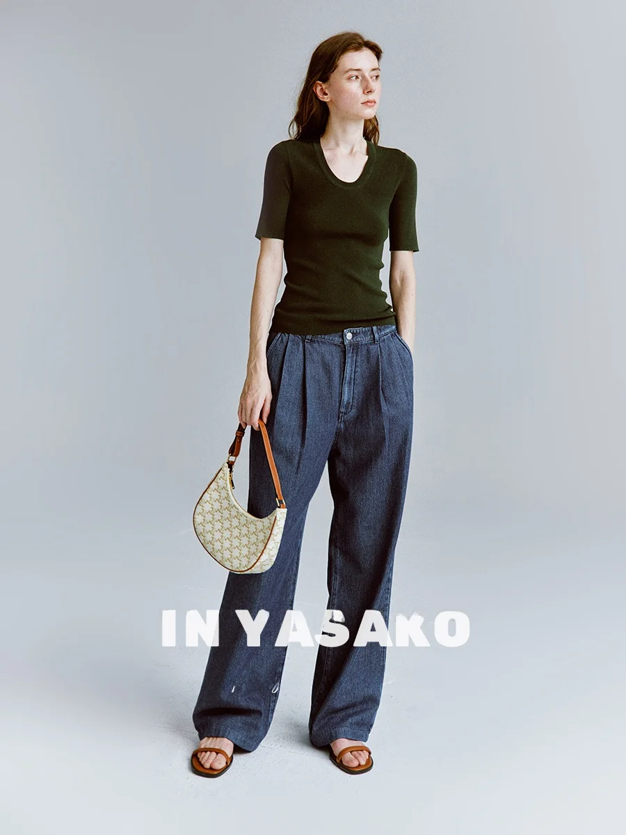 骨格ストレートデニムの特徴と実用性：INYASAKOのコットン使用直筒パンツを徹底解説