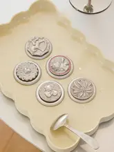 スマホスタンド MagSafe対応 マグネット式 伸縮 ハートクッキー シルバーベース 汎用 キュート