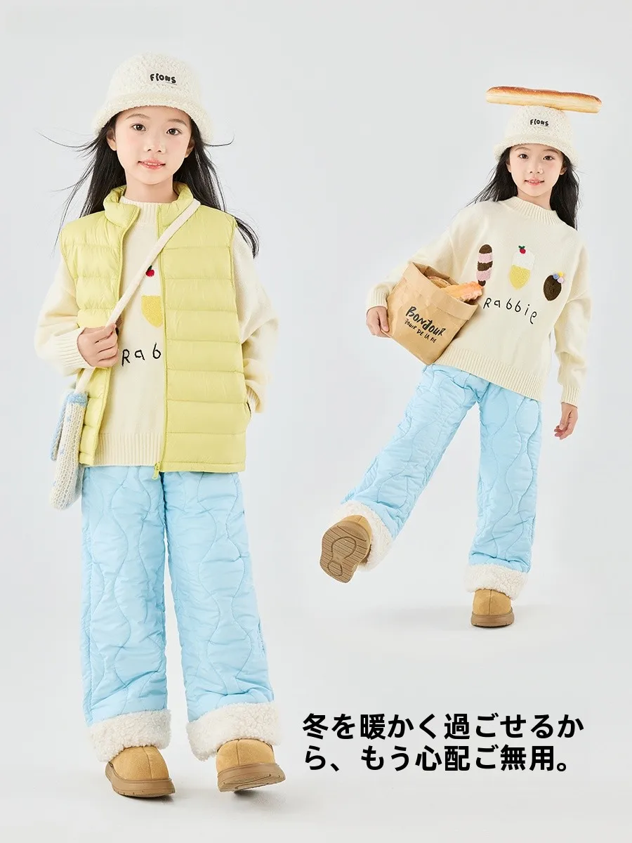 冬の服装としての暖かさを保つ女の子用コットンパンツの実用性と選び方