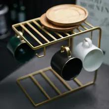 高級感ある欧風コーヒーカップ＆ソーサーセット【ステンレス製・アフタヌーンティー用・カップホルダー付き】