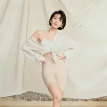 曲線デザインのホワイトムーン収腹パンツ【無痕・ヒップアップ効果】