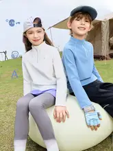 抗菌機能付きハイネック長袖トップス【子供用・男女兼用・吸湿速乾・運動向け・厚手】