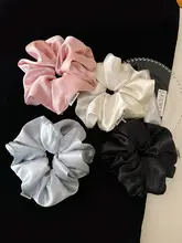 光沢のあるシルクのような素材 大人女性用ヘアゴム【上品・シンプルデザイン・ヘアアクセサリー】