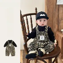 春秋用ベビークロージング【可愛いデザイン・して着られるサロペット・二点セット（セットアップ対応）】