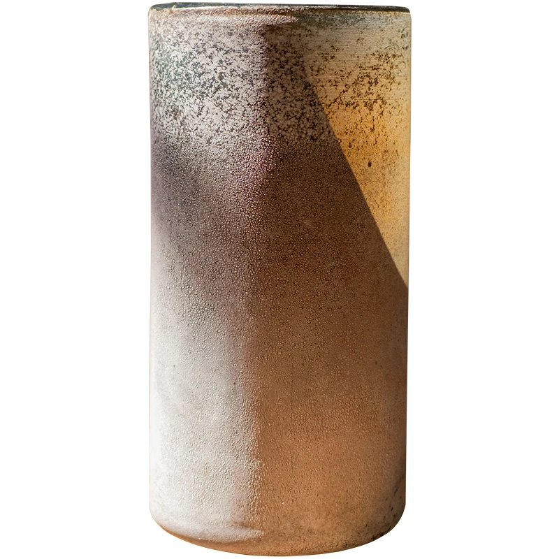 花瓶 ヴィンテージテーブル装飾 アートガラス：floating vase ripple と 二輪挿し 花瓶 の機能比較