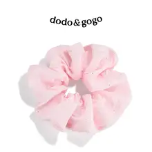 スクランチー ヘアゴム レディース シアー素材 シンプル きれいめ 上品 デイリー 「DODOGOGO」