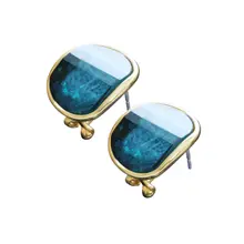 アクリル製シルバー調ピアス【韓国風・通勤スタイル・女性用・日常使いに最適】